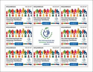 Mozambique - 2020 Family Remittances - 8 Stamp Sheet - MOZ200232c1