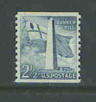 U.S. Sc.# 1056 f-vf mnh single coil 