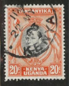 Kenya Uganda and Tanganyika KUT Scott 74 Used perf 13x13.5