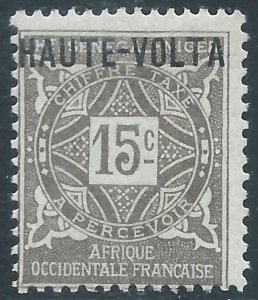Upper Volta, Sc #J3, 15c MH