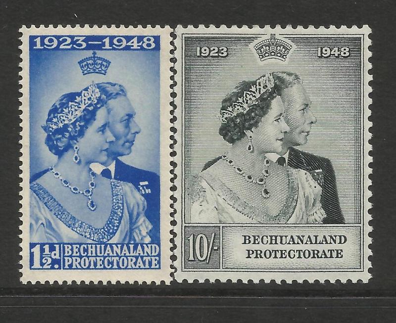 Bechuanaland Protectorate 1948 Royal Silver Wedding set MNH