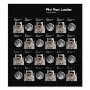 2019 55c First Moon Landing, Armstrong & Buzz Scott 5399-5400 Mint Sheet of 24