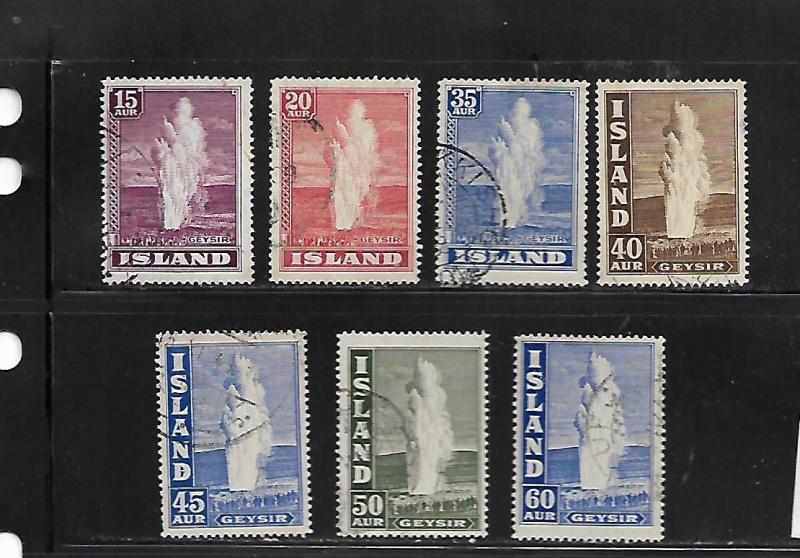 ICELAND, 203-208A, USED, GEYSER