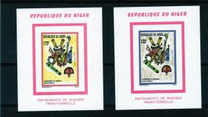 Niger 1996 Musical Instruments 2 S/S MNH Sc#896/897