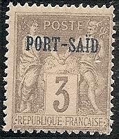 France-Off. Port Said  3 1902 MNH 3c Peace & Commerce