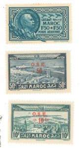 French Morocco #CB21-CB23  Single (Complete Set)
