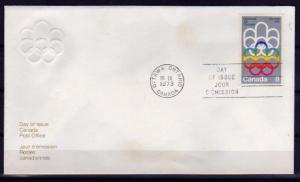 Canada 1976 Olympics COJO Symbol First Day Cover