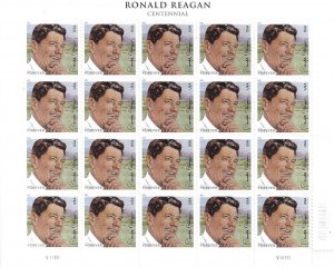 US 4494 -  MNH Pane of 20 - Forever stamps. Reagan.  SCV $25.00  FREE SHIPPING