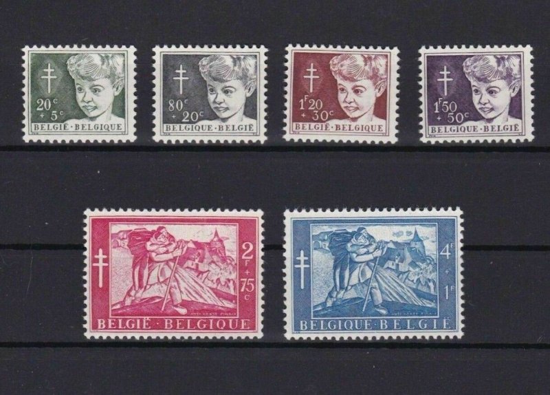 BELGIUM 1954 ANTI TB  MINT NEVER HINGED  STAMPS SET CAT £50+  REF R 2823