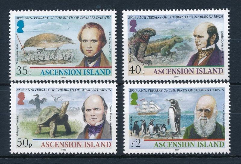 [31529] Ascension 2009 Animals Charles Darwin Birds Tortoise Iguana MNH