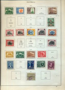 Guatemala 1871/1933 M&U On Old Pages(Appx 100 Items)NS 103