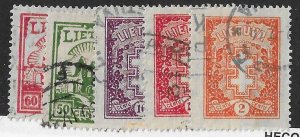 Lithuania Sc#278-282 set of 5 used VF