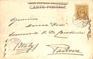 aa6913 - JAPAN - POSTAL HISTORY - POSTCARD from KOBE to ITALY 1906-