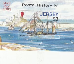 Jersey 2010,  Postal history , Miniature Sheet, NHM