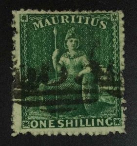 MOMEN: MAURITIUS SG #55 1862 USED £325 LOT #64127 