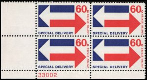 US #E23 ARROWS MNH LL PLATE BLOCK #33002