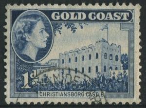 GOLD COAST 1954 - 1d USED