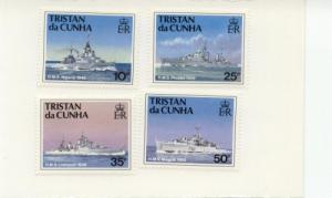1994 Tristan Da Cunha RN Warships (Scott 547-50) MNH