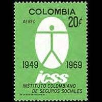 COLOMBIA 1969 - Scott# C518 Securit Set of 1 LH