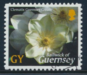 Guernsey  SG 1020  SC# 820  Flowers  First Day of issue cancel see scan