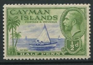 Cayman Islands -Scott 86 - KGV Definitive Issue -1935- MLH -Single 1/2d Stamp