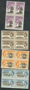 Falkland Island Dependencies #1L34 - 1L37 MNH blocks of 4