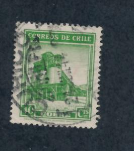 Chile 1942  Scott  221 used - 40c, Copper mine