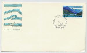 Canada First day cover #935, Waterton Lakes