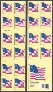 US Stamp 2007 41c Flag 20 Stamp Booklet #4191a