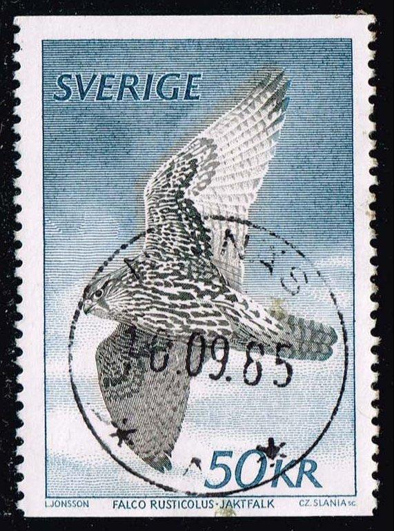 Sweden #1351 Gyrfalcon; Used at Wholesale