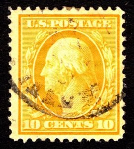 1909, US 10c, Washington, Used, Sc 338