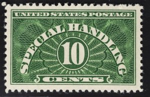 US# QE1 10c Yellow Green Special Handling MINT NH SCV $2.00