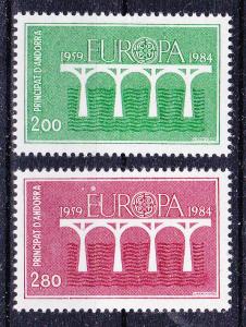 Andorra-French 323-24 MNH 1984 Europa