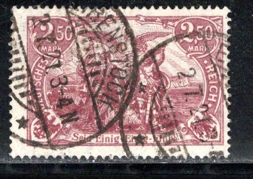 Germany Reich Scott # 114b, used, exp h/s, Mi # 115f