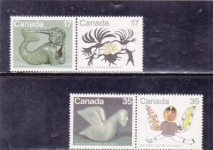 CANADA  SET INUIT - SPIRITS    # 866- # 869      MNH (**)