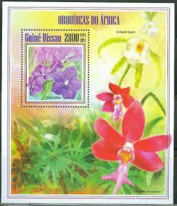 GUINEA BISSAU  2013  FLOWERS  SOUVENIR SHEET MINT NEVER HINGED