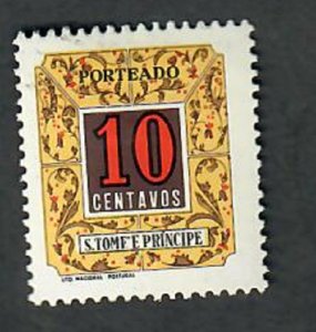 St. Thomas & Prince Islands J52 Mint Hinged Postage Due single