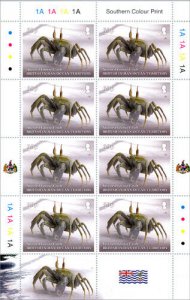 BIOT 2020 stamps. - Crustacean 5 sheets of stamps.