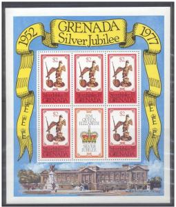 GRENADA SHEET QUEEN ELIZABETH SILVER JUBILEE