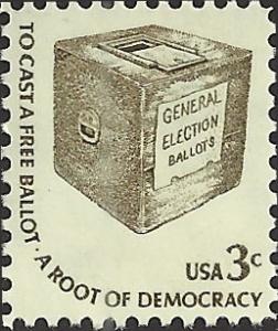 # 1584 MINT NEVER HINGED EARLY BALOT BOX