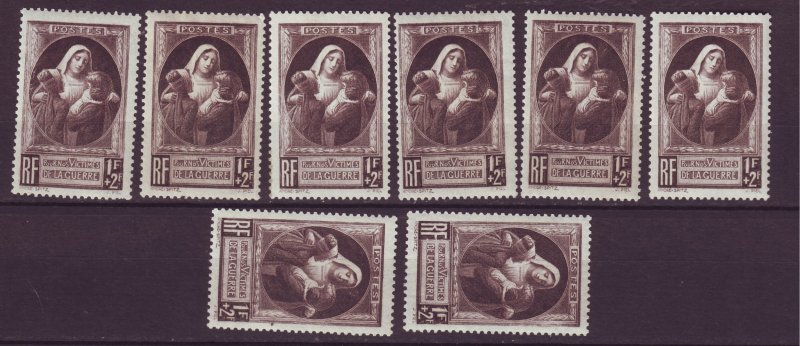 J24619 JLstamps 8 1940 france set of 1 mh #b103 nurse w/injured child