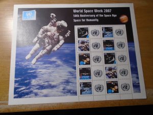 United Nations  Vienna  #  2007 special   MNH   complete sheet