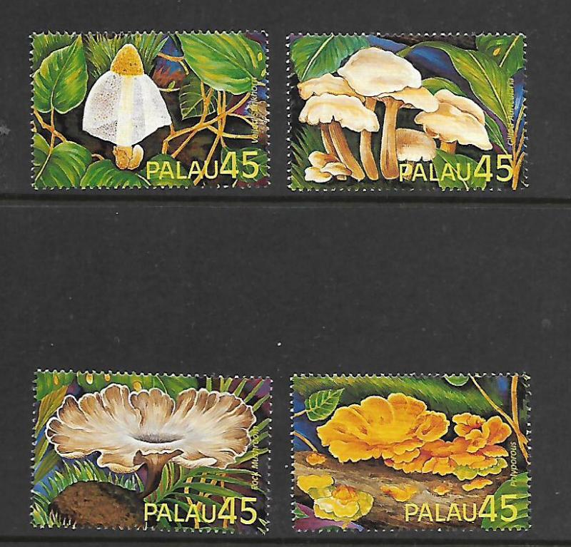 PALAU, 208-211, MNH, EXOTIC MUSHROOMS