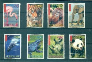 Suriname - Sc# 1182-9. 1990 Endangered Wildlife. MNH $21.50.