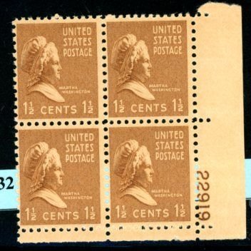 PKStamps - USA - 805 - MNH - Plate Block #25-432