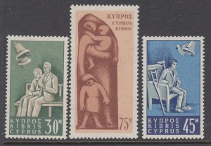 Cyprus 254-256 MNH VF