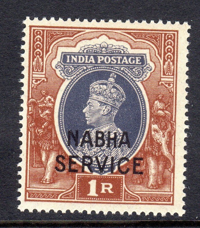 INDIA  --NABHA -1942  -   SG 066 -  1 rupee  -    Mint Never Hinged  