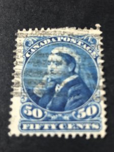 CANADA # 47-USED-----DEEP BLUE----1893