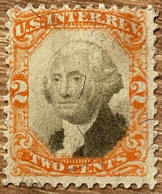 US #R135 *MNG*? Single US Internal Revenue George Washington L37