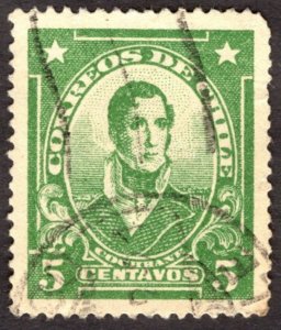 1929, Chile 5c, Used, Sc 163